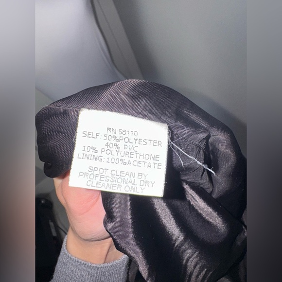 David Meister Brown Leather Sheath Dress/Size 4 - Picture 8 of 9